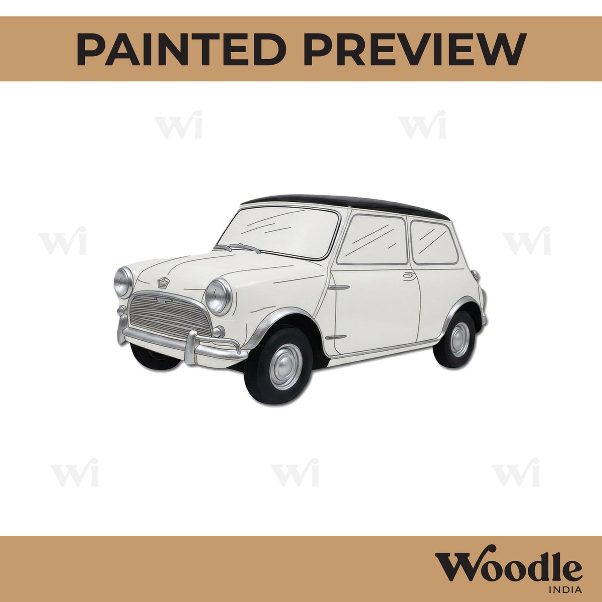 Mr. Bean Car Pre Marked MDF Design 1