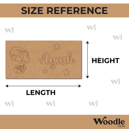 Mr. Bean Kids Nameplate MDF Design 1