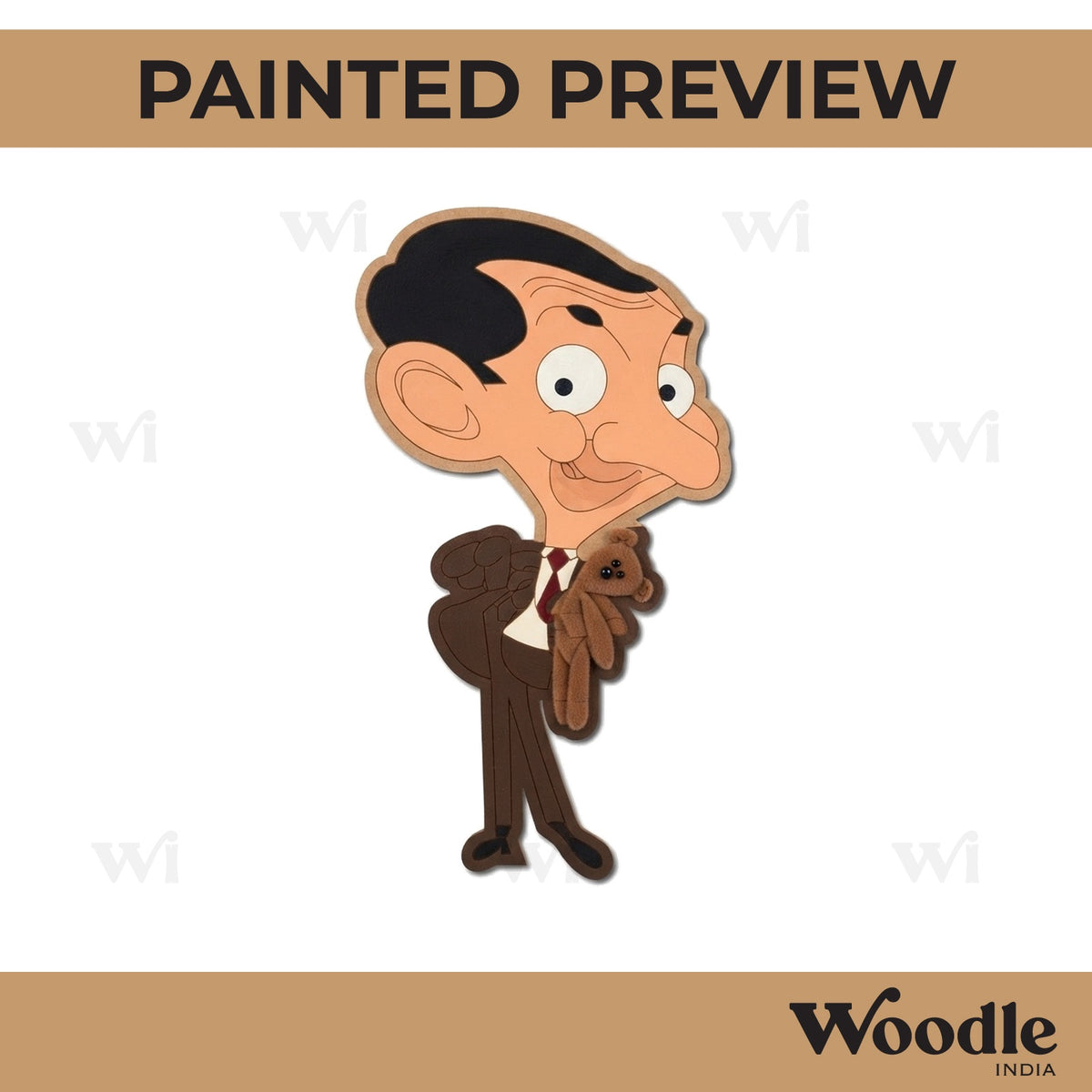 Mr. Bean Pre Marked MDF Design 1