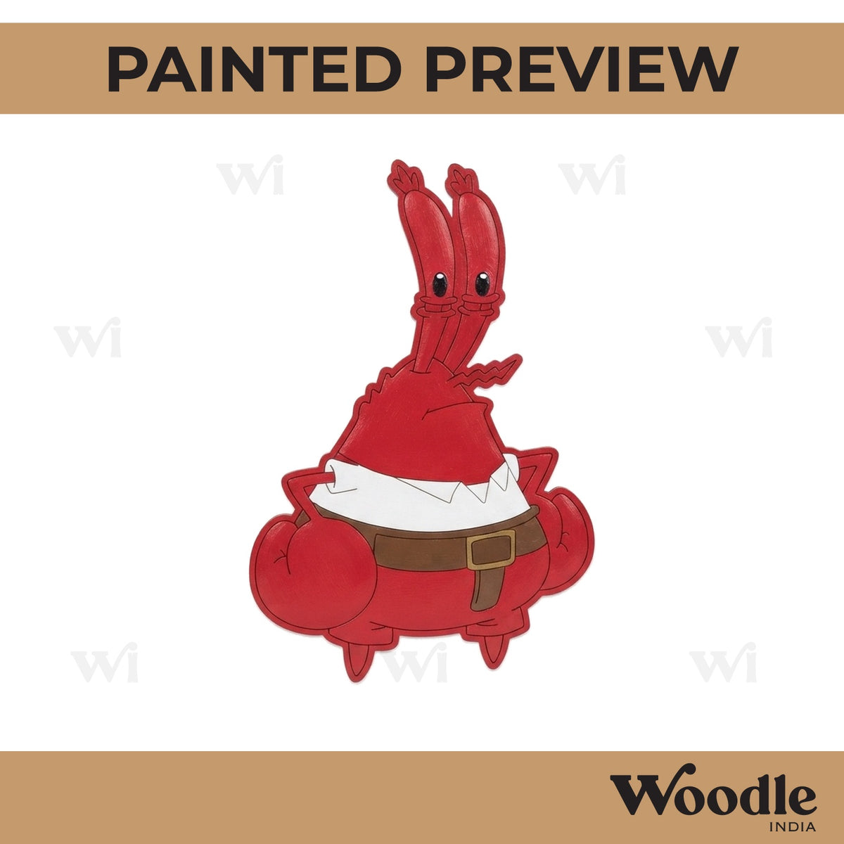 Mr. Krabs Spongebob Pre Marked MDF Design 1