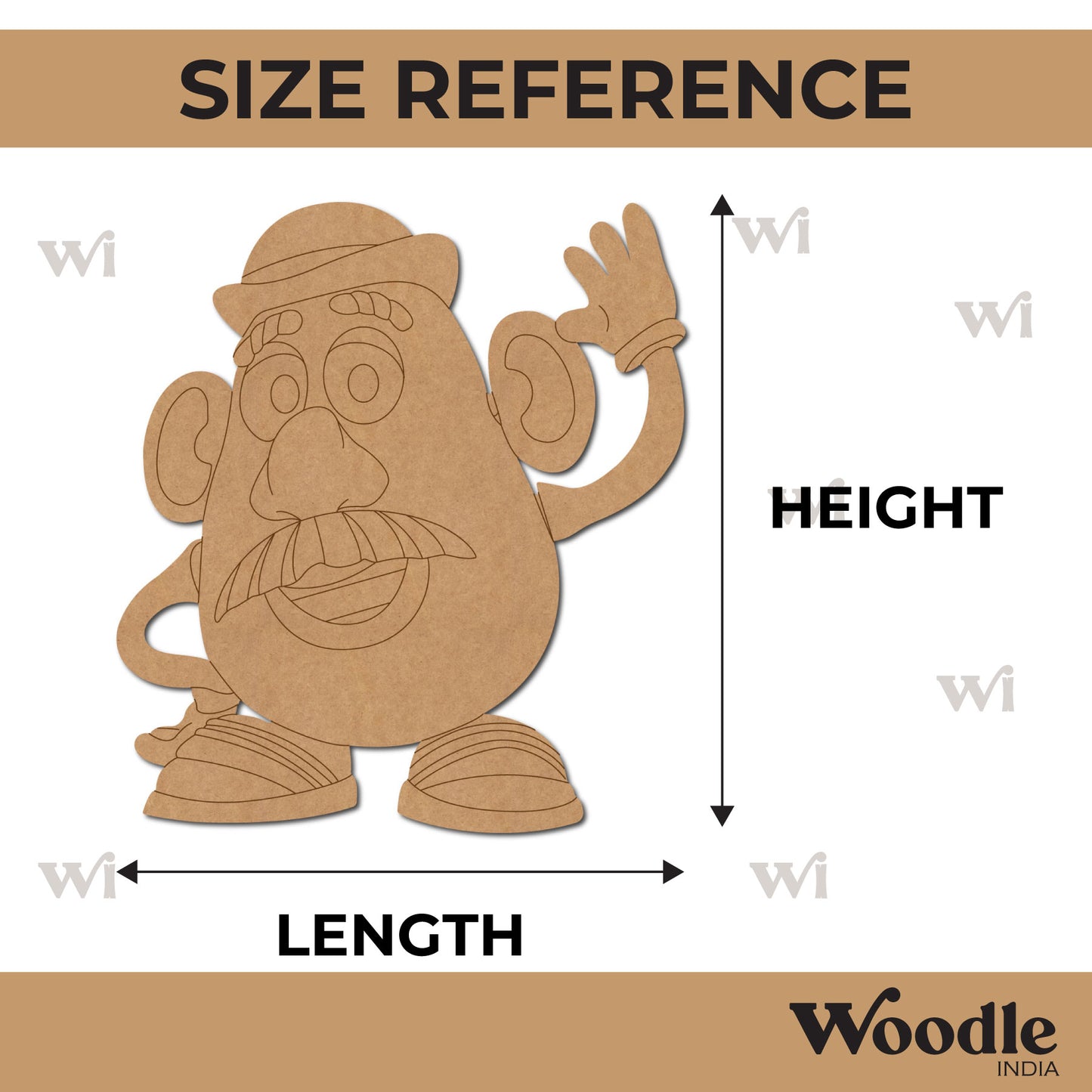 Mr. Potato Head Pre Marked MDF Design 1