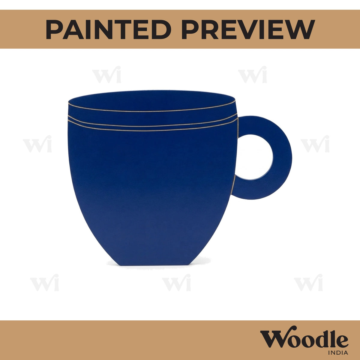 Mug Pre Marked MDF Design 1