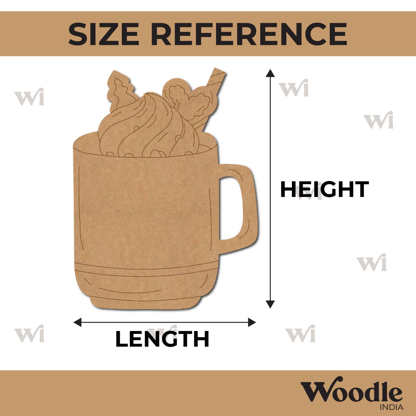 Mug Pre Marked MDF Design 2