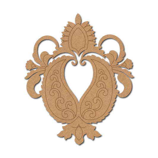Mughal Anar Floral Motif Pre Marked MDF Design 1