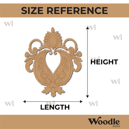 Mughal Anar Floral Motif Pre Marked MDF Design 1
