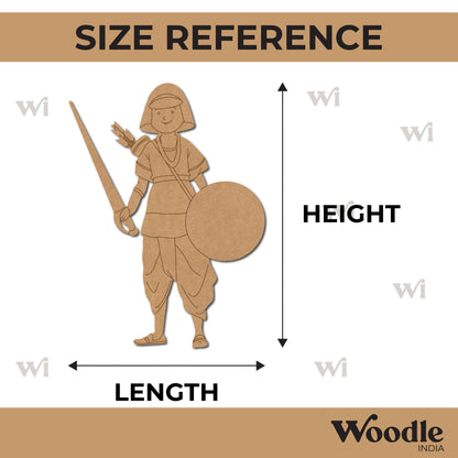 Mughal Soldier Pre Marked MDF Design 1