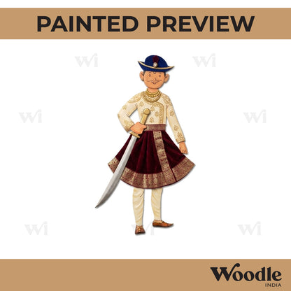 Mughal Soldier Pre Marked MDF Design 2