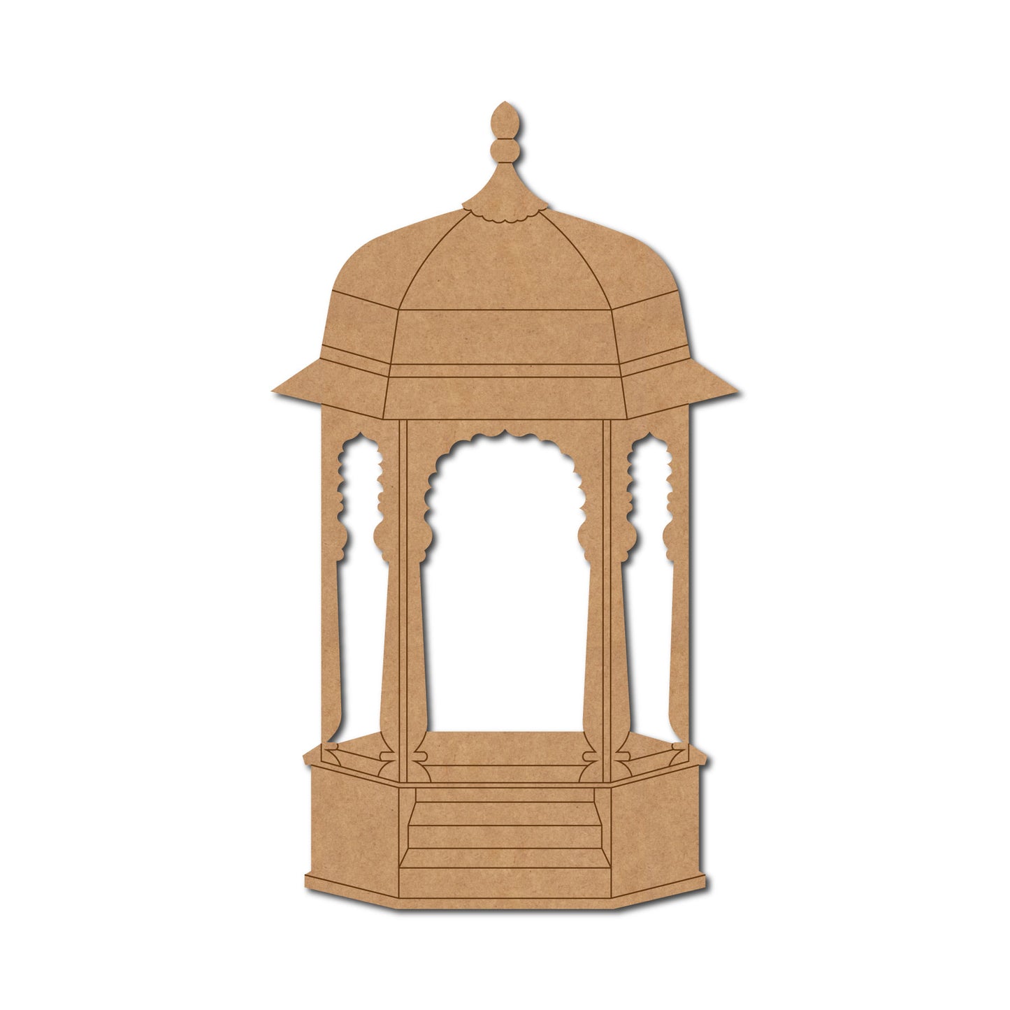Mughal Temple Pre Marked MDF Design 1