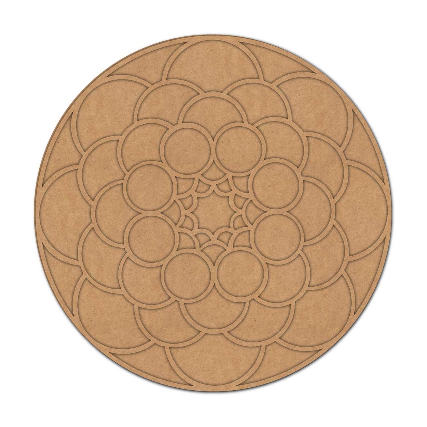 Multi Circular Mandala Reusable Rangoli Base MDF Design 1