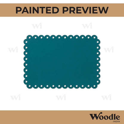Multi Circular Rectangle Base Cutout MDF Design 1
