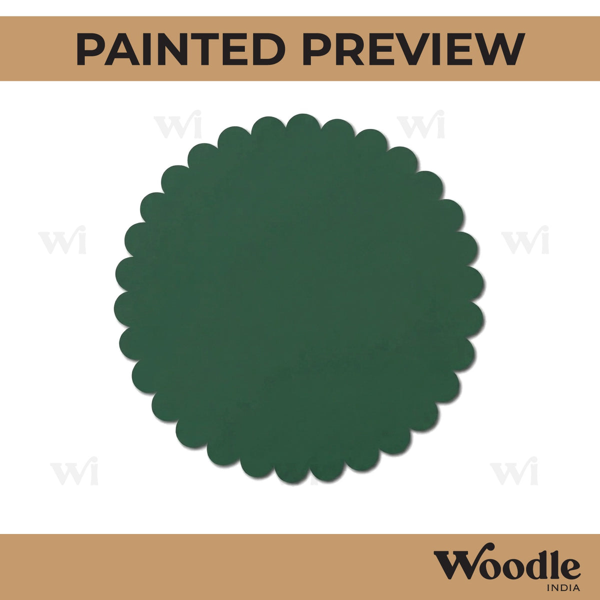 Multi Circular Round Base Cutout MDF Design 1