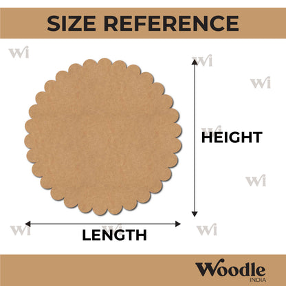 Multi Circular Round Base Cutout MDF Design 2