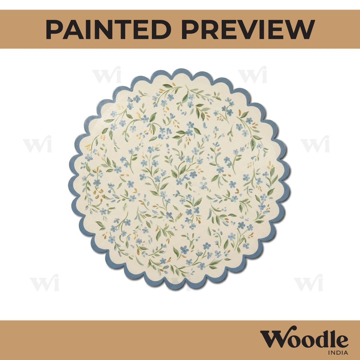 Multi Circular Round Base Cutout MDF Design 2