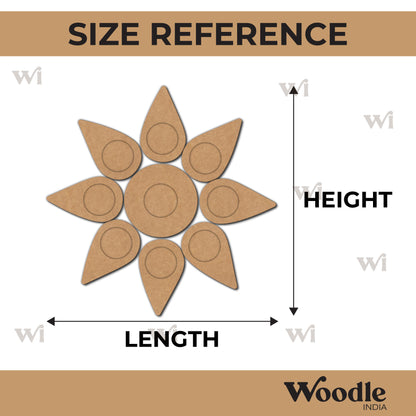 Multiple Diya Tealight Holder MDF Design 11