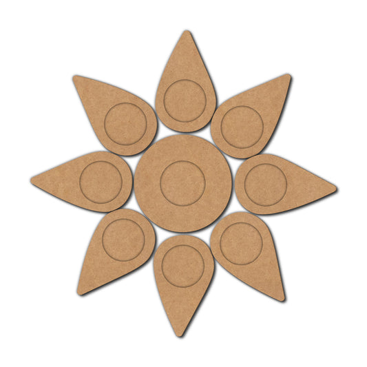 Multiple Diya Tealight Holder MDF Design 11
