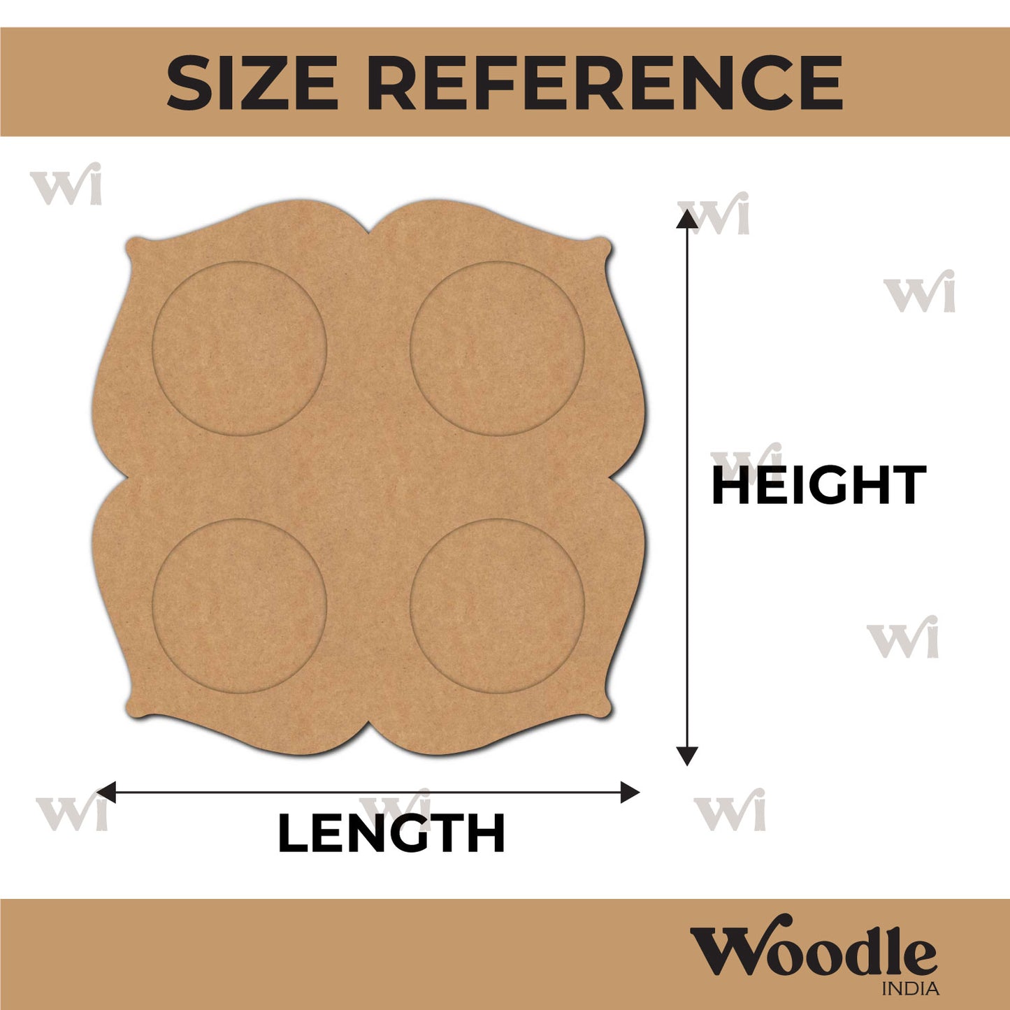 Multiple Diya Tealight Holder MDF Design 4