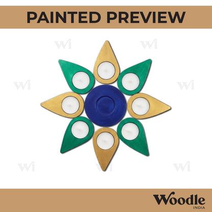 Multiple Diya Tealight Holder MDF Design 11