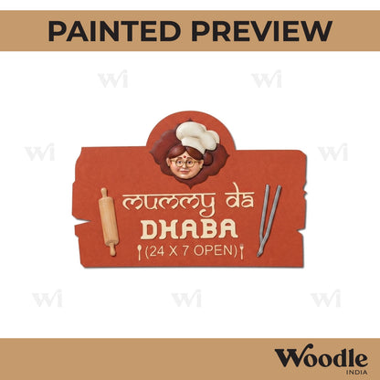Mummy Da Dhaba Pre Marked Base MDF Design 1