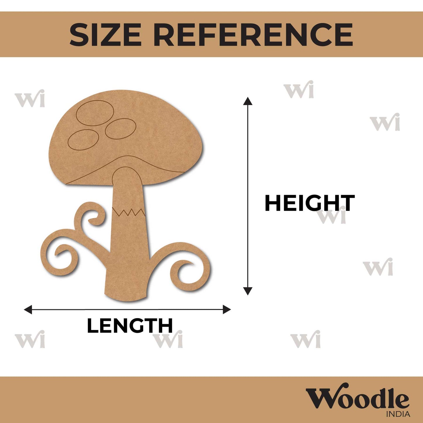 Mushroom Pre Marked MDF Design 6