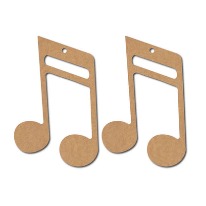 Musical Tone Earrings MDF Design 1