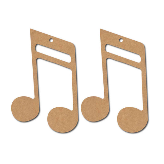 Musical Tone Earrings MDF Design 1