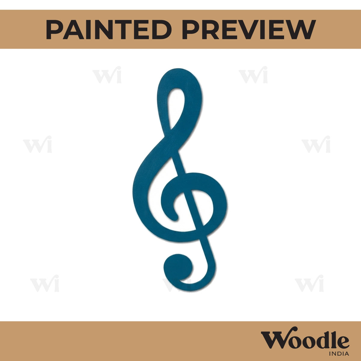 Musical Tones Cutout MDF Design 1