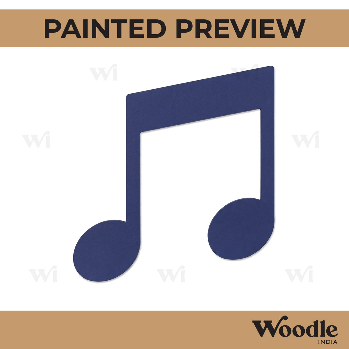 Musical Tones Cutout MDF Design 5