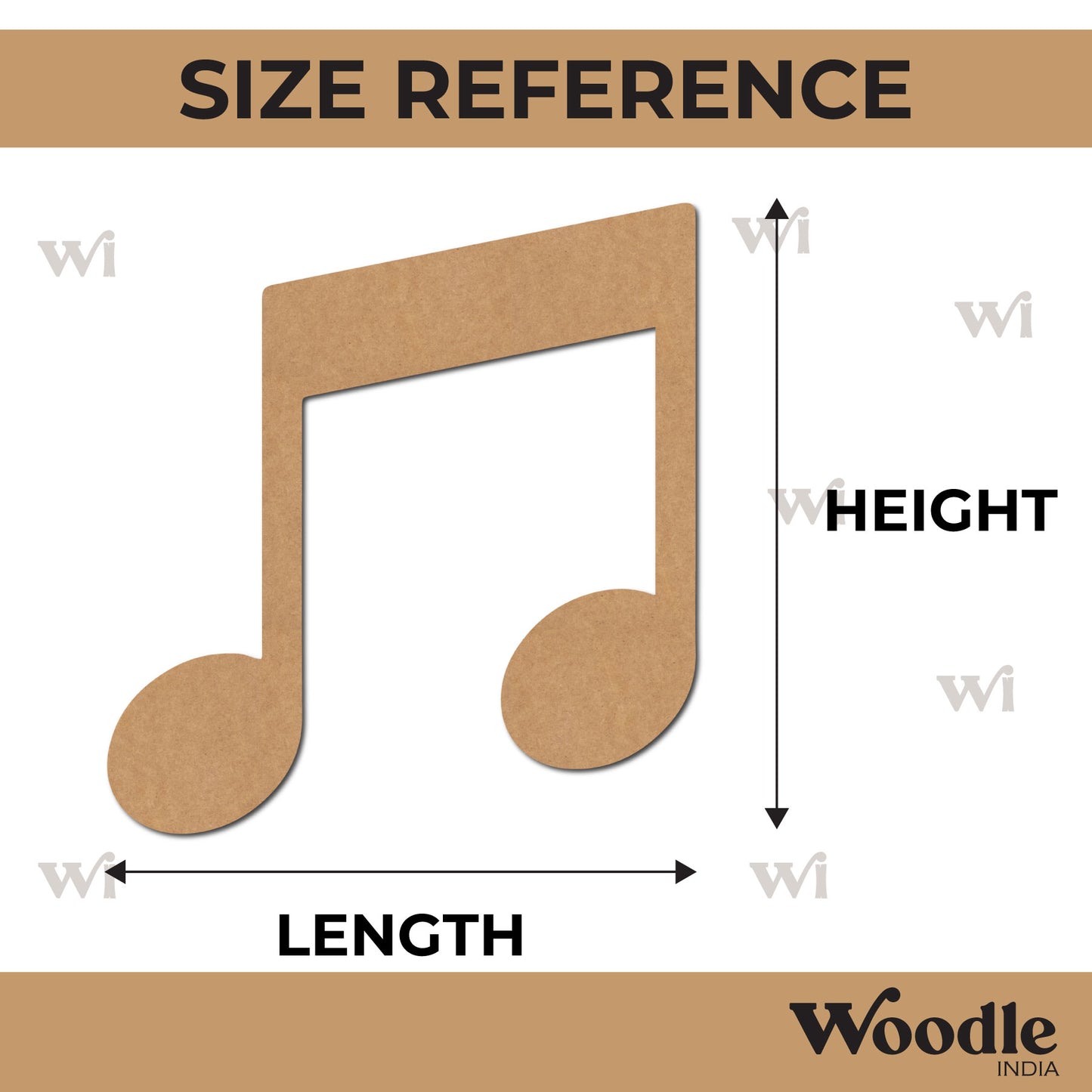 Musical Tones Cutout MDF Design 5