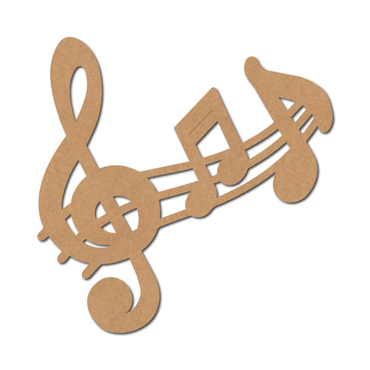 Musical Tones Cutout MDF Design 6