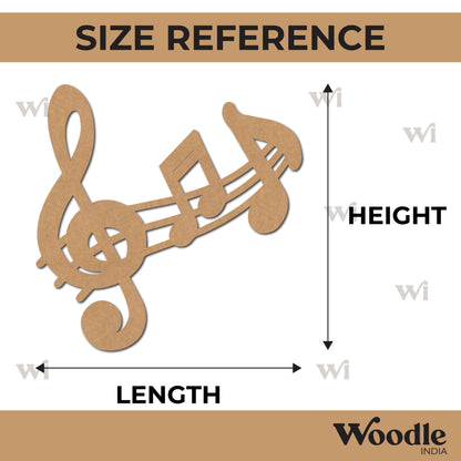 Musical Tones Cutout MDF Design 6