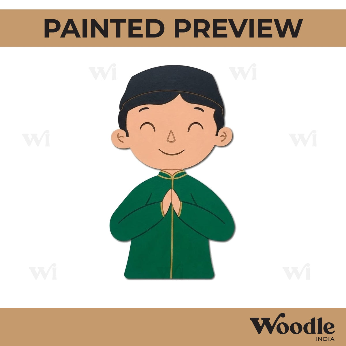 Muslim Boy Pre Marked MDF Design 1