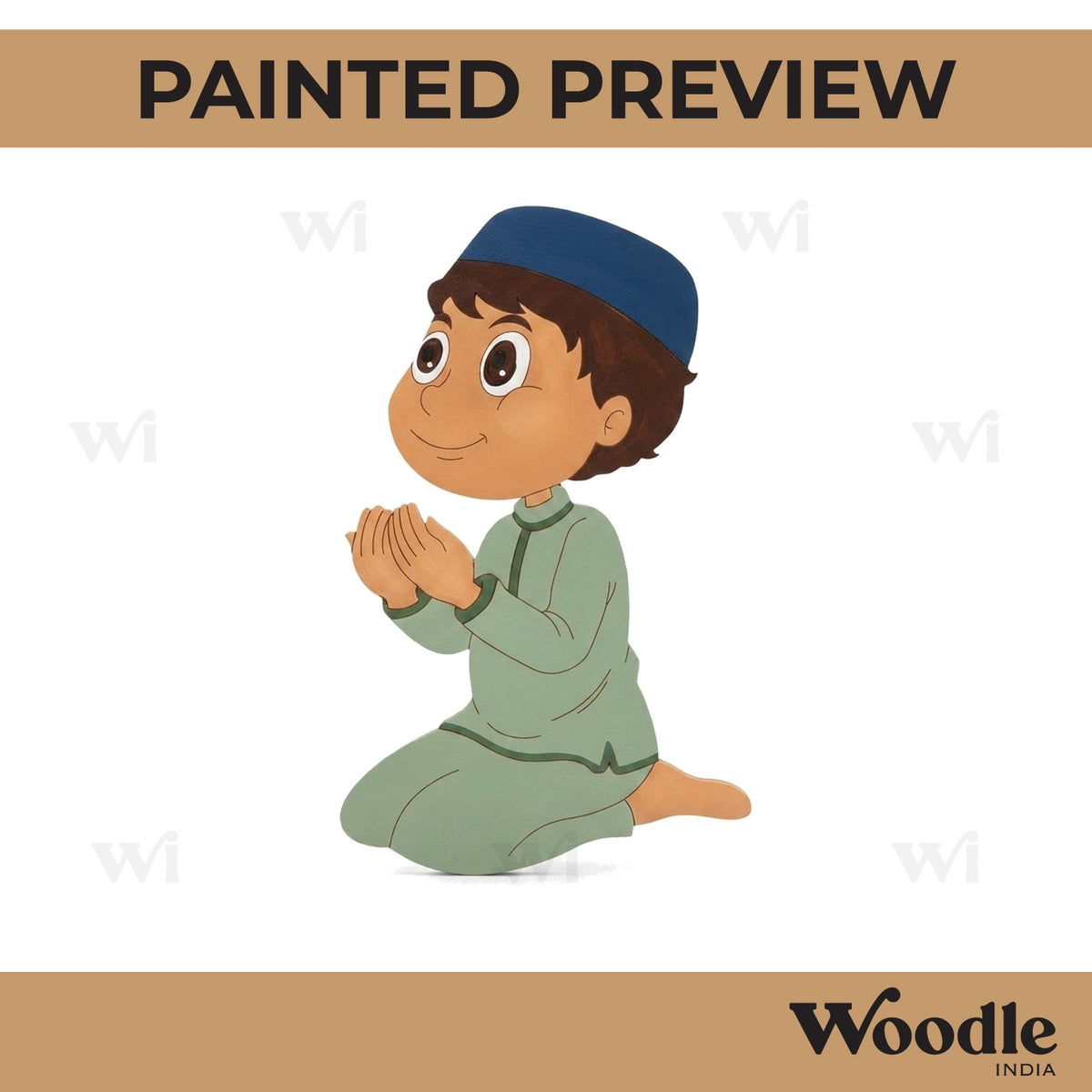 Muslim Boy Pre Marked MDF Design 2