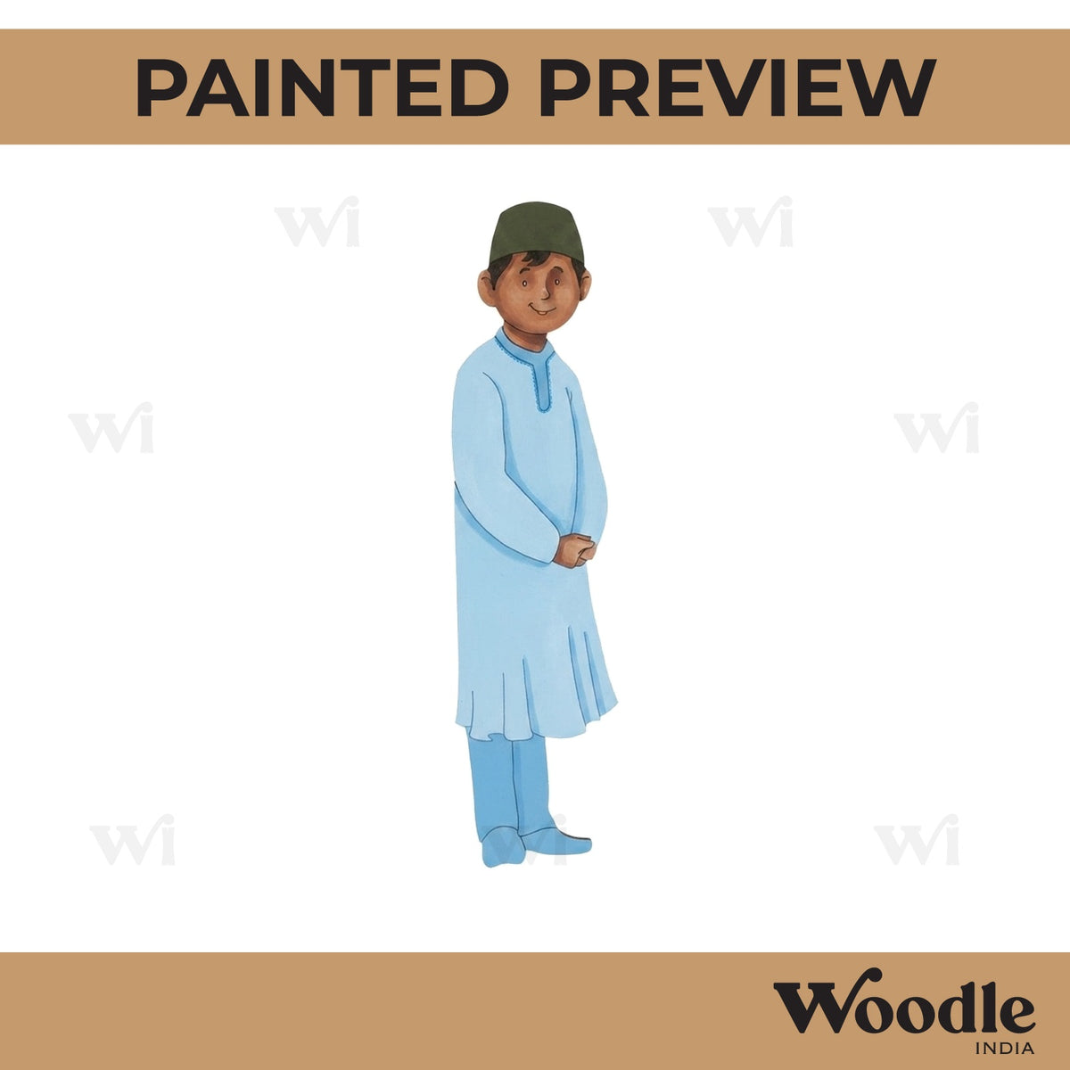 Muslim Boy Pre Marked MDF Design 3