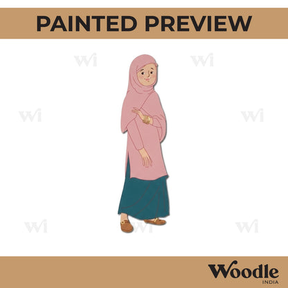 Muslim Woman Pre Marked MDF Design 1