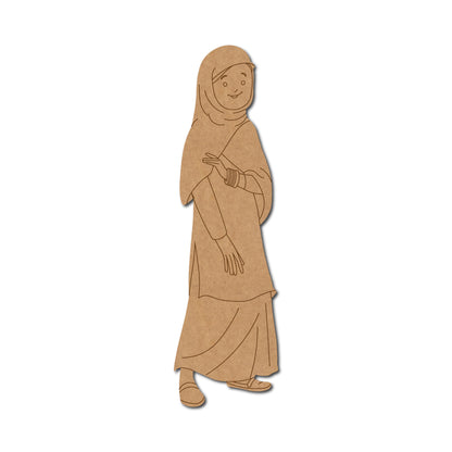 Muslim Woman Pre Marked MDF Design 1