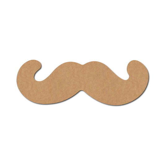 Mustache Cutout MDF Design 1