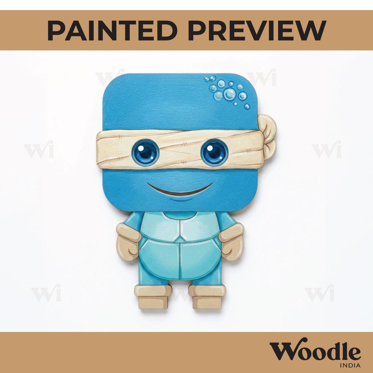Mutant Ninja Turtle Cartoon Pre Marked MDF Design 1