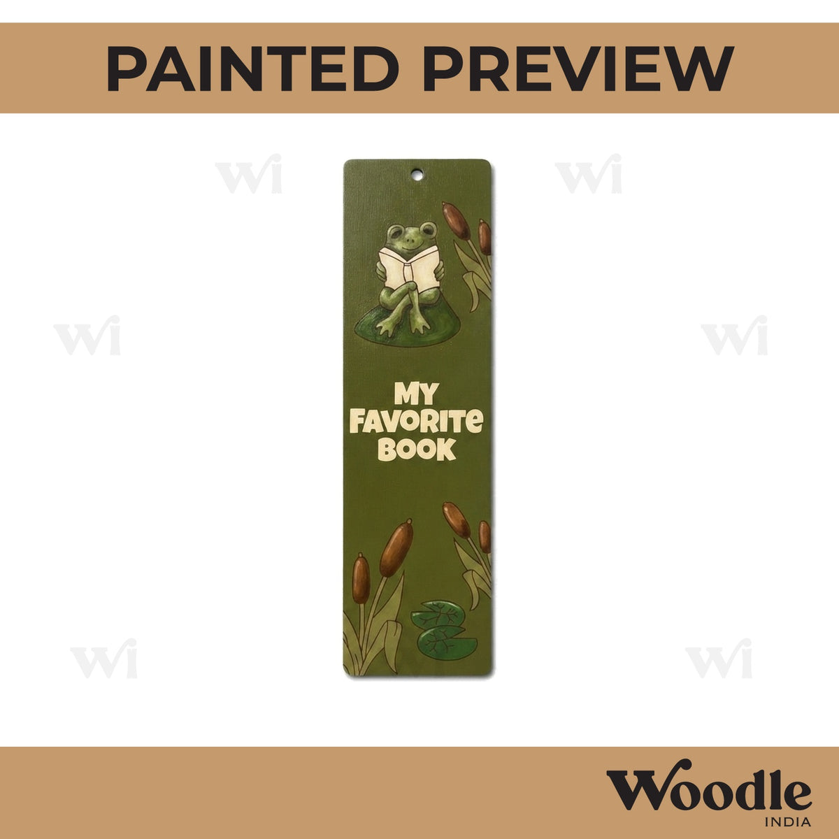 My Favourite Book Bookmark Pre Marked MDF Design 1