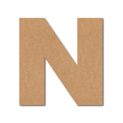 Alphabet N Monogram Cutout MDF Design 1
