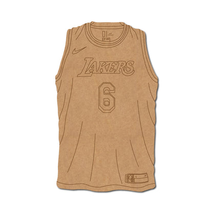 NBA Lakers Jersey Basketball Pre Marked MDF Design 1