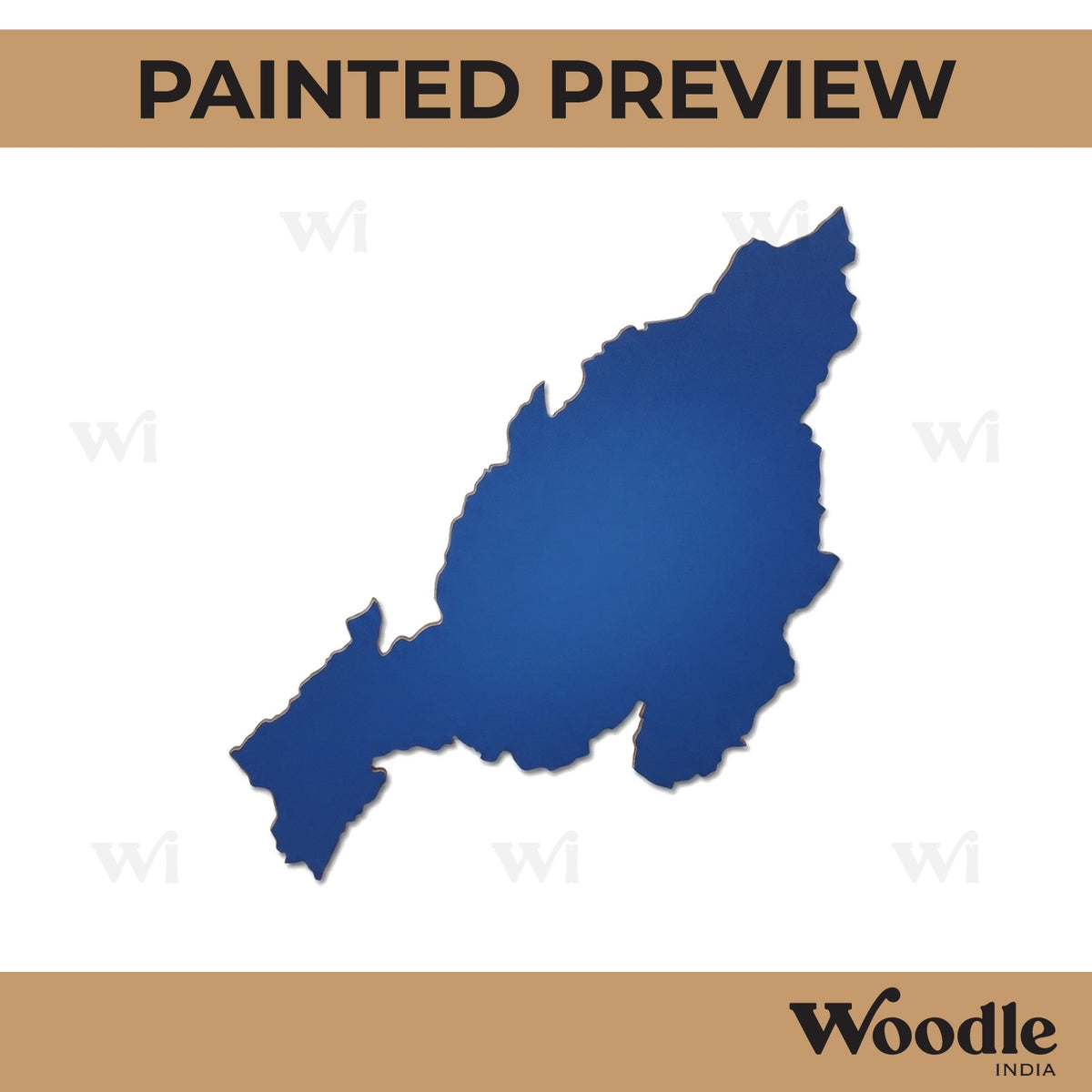Nagaland Map Cutout MDF Design 1