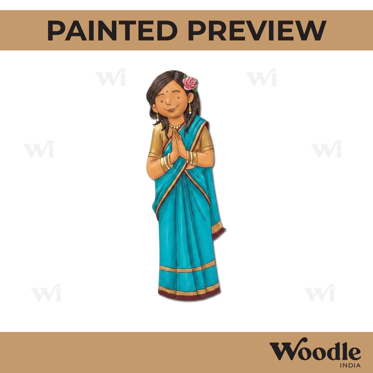 Nagaland Woman Pre Marked MDF Design 1