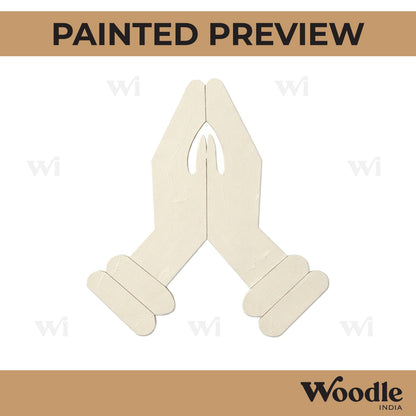 Namaste Hands Pre Marked MDF Design 1