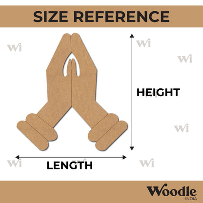 Namaste Hands Pre Marked MDF Design 1