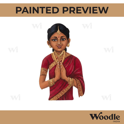 Namaste Woman Pre Marked MDF Design 1