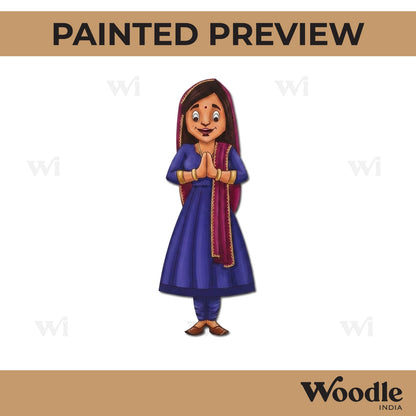 Namaste Woman Pre Marked MDF Design 2