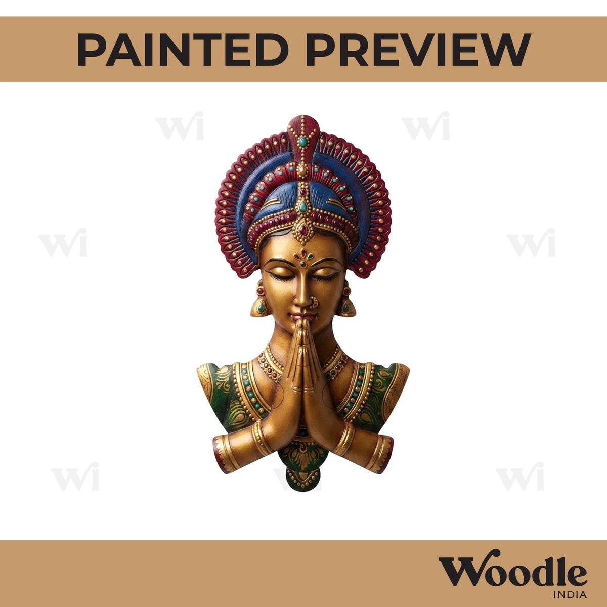 Namaste Woman Pre Marked MDF Design 3
