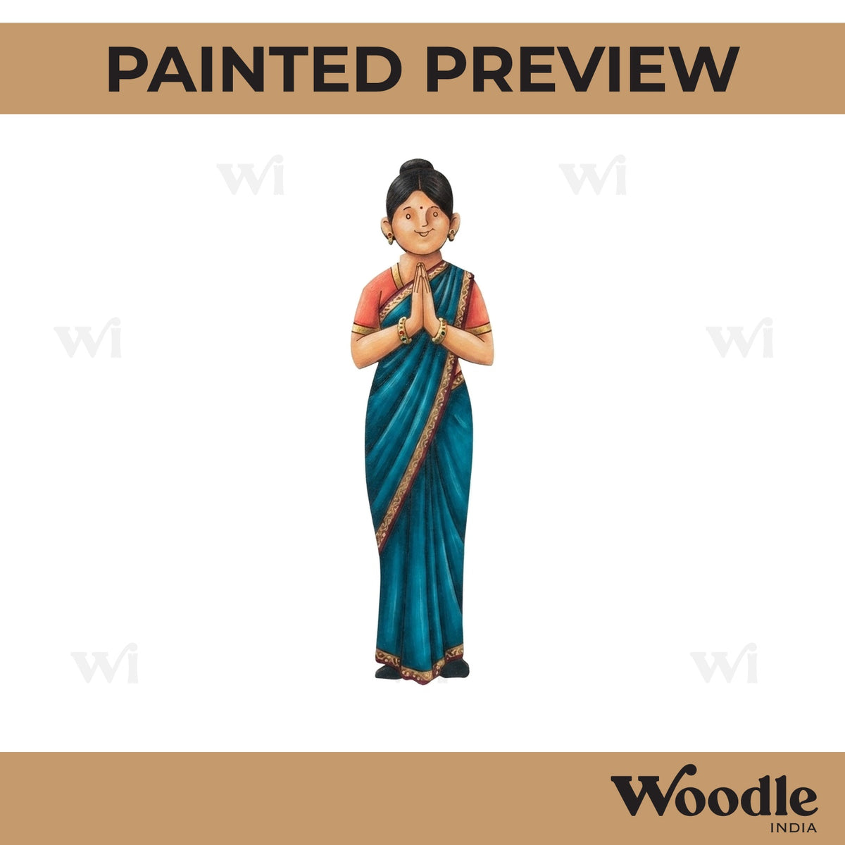 Namaste Woman Pre Marked MDF Design 4