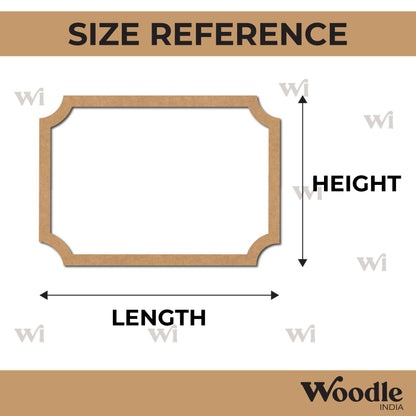 Nameplate Border Cutout MDF Design 1