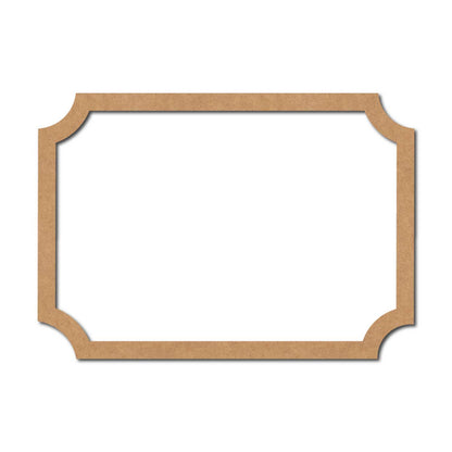 Nameplate Border Cutout MDF Design 1